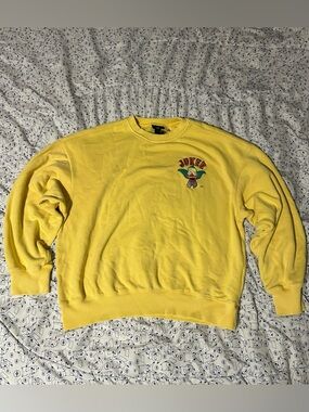 H&M The Simpsons Krusty The Clown “Joker” Embroidered Crewneck Sweatshirt